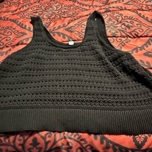 Plus size crocheted crop top